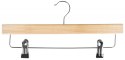 Wieszak na spodnie drewniany DONAU HOME, 35x17x1,2cm, 10 szt., naturalny