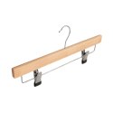 Wieszak na spodnie drewniany DONAU HOME, 35x17x1,2cm, 10 szt., naturalny
