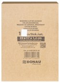Wieszak na spodnie drewniany DONAU HOME, 35x17x1,2cm, 10 szt., naturalny