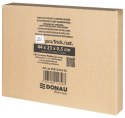 Wieszak na ubrania antypoślizgowy DONAU HOME, 44x23x0,5cm, 20 szt., czarny