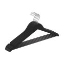 Wieszak na ubrania drewniany DONAU HOME, 44,5x23x1,2cm, 10 szt., czarny
