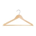 Wieszak na ubrania drewniany DONAU HOME, 44,5x23x1,2cm, 10 szt., naturalny