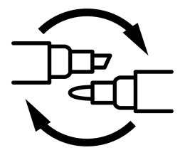 Zestaw markerów kredowych Q-CONNECT, 4 szt., białe