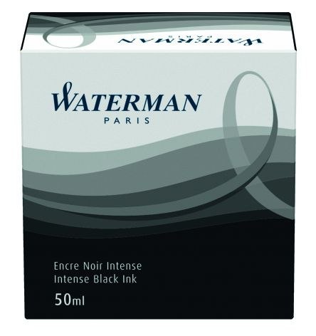 Waterman atrament w butelce 50ml. - czarny - Intense Black PRZECENA