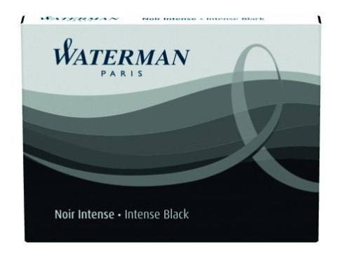 Waterman naboje STANDARD (8szt) - czarne - Intense Black PRZECENA